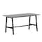 Flash Furniture Redmond 60x30 Conf Tbl w/1in. Thick Dbl Sided Laminate Tbl Top w/PVC and A-Frame Steel Bse, Gry Oak MT-M6030-LTGRY-ABF-GG - alternate 2